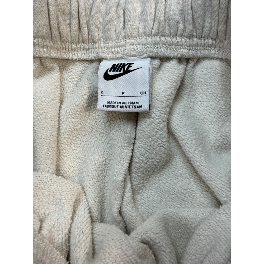 Nike Sweatpants Womens Small Oatmeal Fleece Joggers Drawstring Logo - Picture 6 of 7